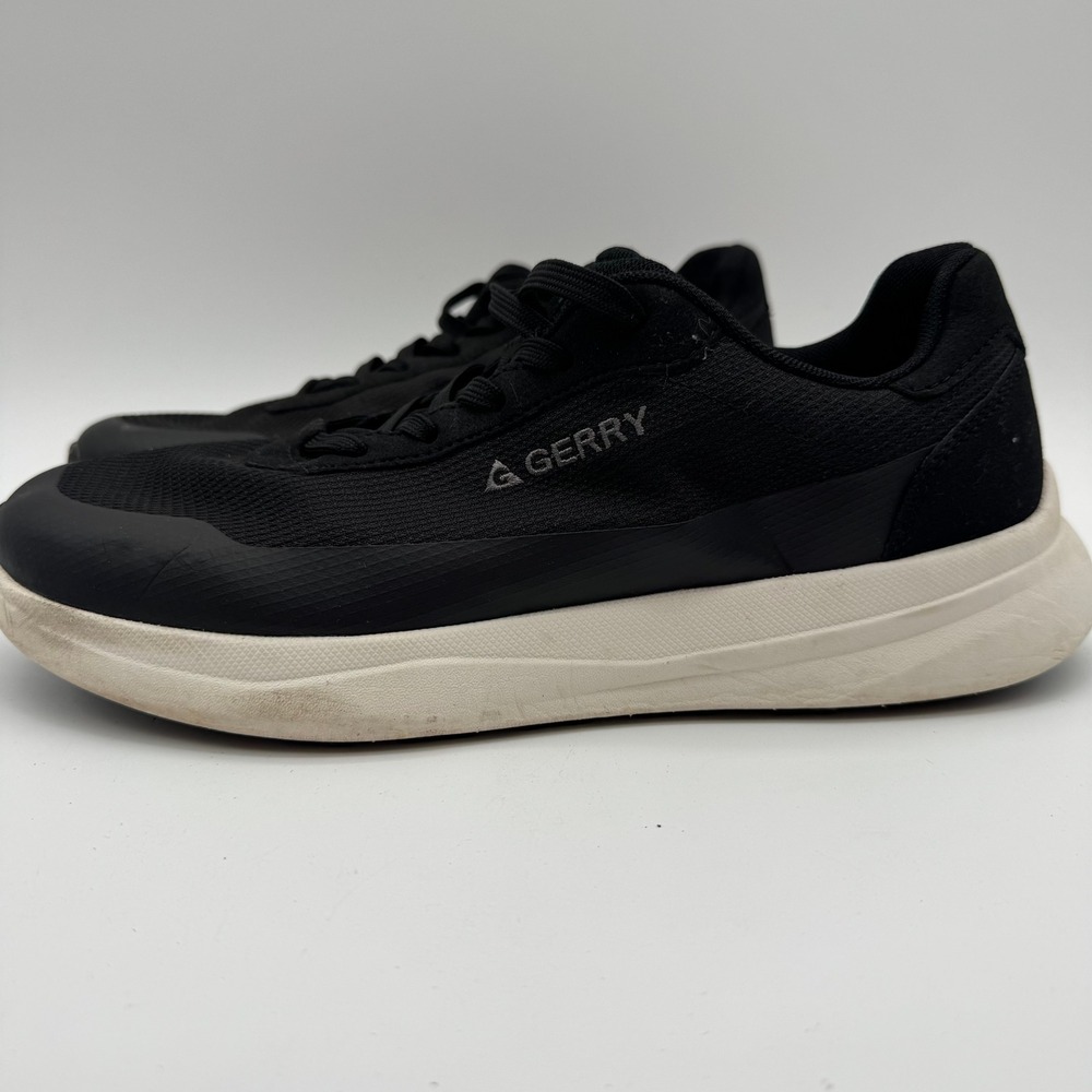 Gerry Creston Mens Athletic Sneakers Black Lightweight Lace Up Shoes Size 9 - Picture 2 of 8
